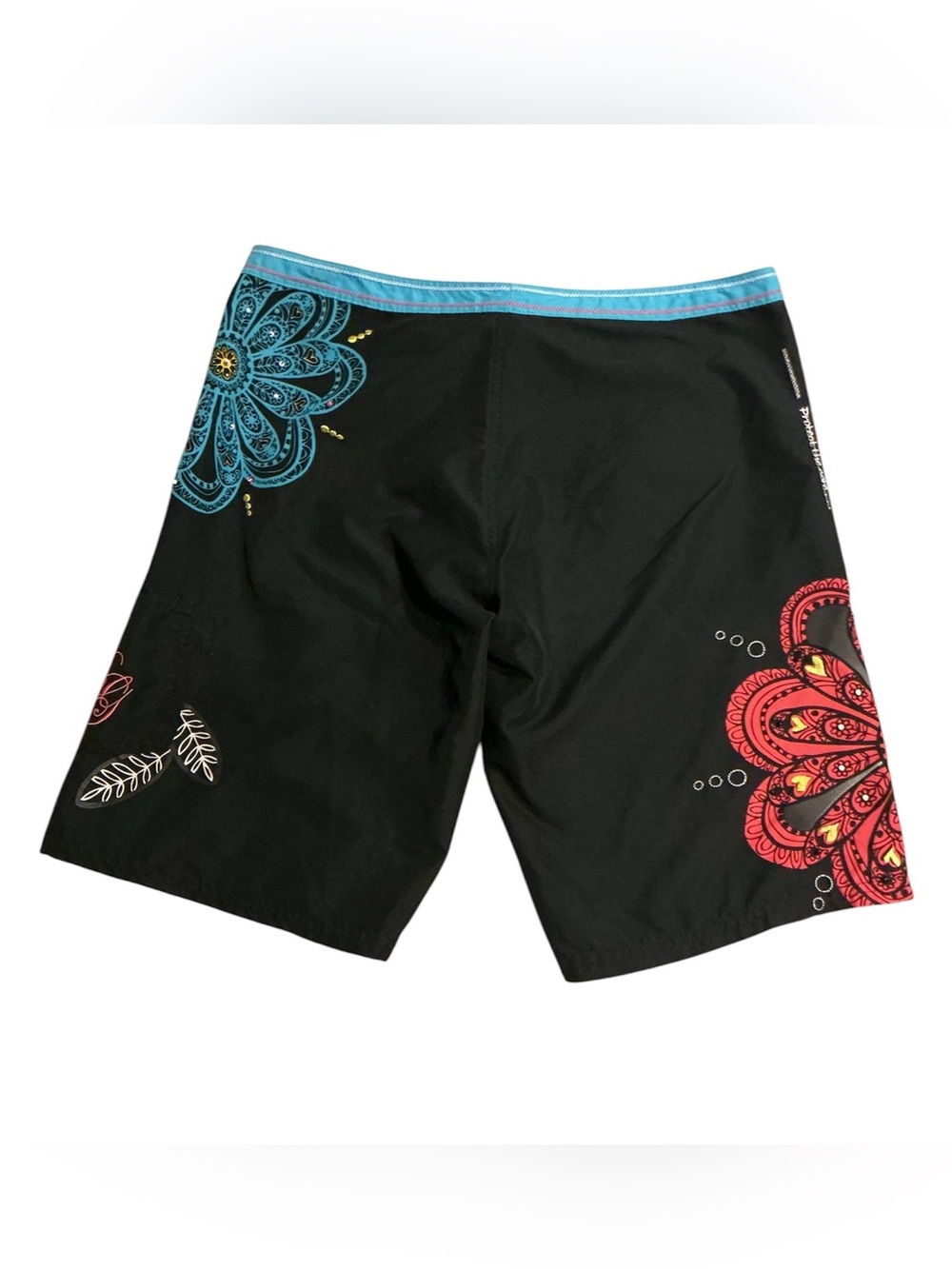 Body Glove women’s swim board shorts boardshorts sz Medium black Mandala design - Picture 2 of 8